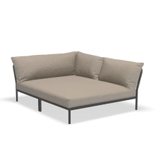 Load image into Gallery viewer, Level 2 Cozy Corner Outdoor Lounge Chairs Houe Ash Dark Grey Right
