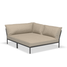 Load image into Gallery viewer, Level 2 Cozy Corner Outdoor Lounge Chairs Houe Papyrus Dark Grey Right
