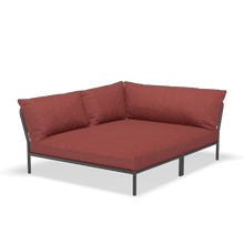 Load image into Gallery viewer, Level 2 Cozy Corner Outdoor Lounge Chairs Houe Scarlet Dark Grey Left
