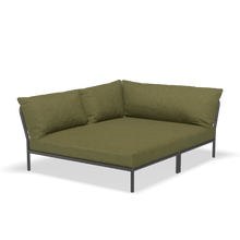 Load image into Gallery viewer, Level 2 Cozy Corner Outdoor Lounge Chairs Houe Leaf Dark Grey Left
