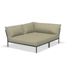 Load image into Gallery viewer, Level 2 Cozy Corner Outdoor Lounge Chairs Houe Moss Dark Grey Left
