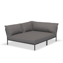 Load image into Gallery viewer, Level 2 Cozy Corner Outdoor Lounge Chairs Houe Slate Dark Grey Left
