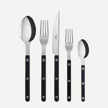 Load image into Gallery viewer, Bistrot, Solid Black Sabre Flatware Set of 20 
