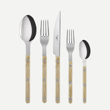 Load image into Gallery viewer, Bistrot, Faux Horn Sabre Flatware Set of 20 
