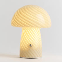 Load image into Gallery viewer, Portable Mini Glass Mushroom Lamp, Butter Portable Lamps Humber 
