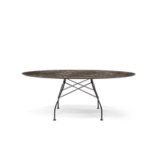 Load image into Gallery viewer, Glossy Outdoor Oval Table in Marble Finish OUTDOOR FURNITURE Kartell 
