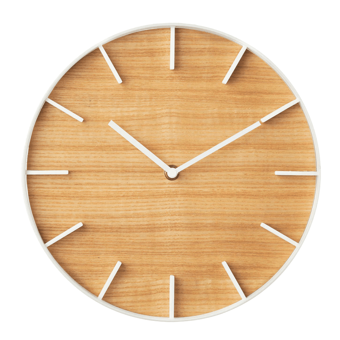 Rin Wall Clock Wall Clocks Yamazaki Home Ash/White 