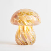 Load image into Gallery viewer, Portable Chubby Open Top Glass Mushroom Lamp, Pink Moon Portable Lamps Humber 
