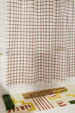 Load image into Gallery viewer, Sun Shower Curtain, 2x2 in Chocolate Shower Curtains Quiet Town 
