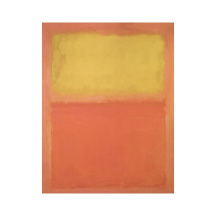Orange and Yellow by Mark Rothko Artwork 1000Museums Unframed 22x28 