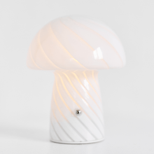 Load image into Gallery viewer, Portable Mini Glass Mushroom Lamp, White lighting Humber 
