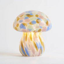 Load image into Gallery viewer, Portable Chubby Open Top Glass Mushroom Lamp, Kaleidoscope Portable Lamps Humber 
