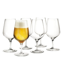 Load image into Gallery viewer, Cabernet Beer Glass, Set of 6 Beer Glasses Holmegaard 
