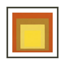 Load image into Gallery viewer, Homage to the Square (1956-1962) by Josef Albers Artwork 1000Museums Black Frame 32x40 
