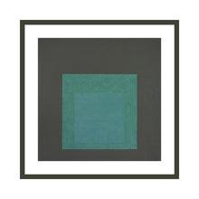 Load image into Gallery viewer, Homage to the Square (1963) by Josef Albers Artwork 1000Museums Black Frame 32x40 
