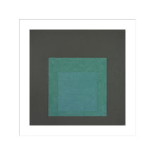 Load image into Gallery viewer, Homage to the Square (1963) by Josef Albers Artwork 1000Museums White Frame 22x28 
