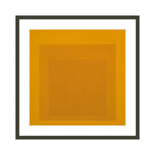 Load image into Gallery viewer, Homage to the Square (1970) by Josef Albers Artwork 1000Museums Black Frame 32x40 
