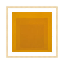Load image into Gallery viewer, Homage to the Square (1970) by Josef Albers Artwork 1000Museums Light Wood Frame 22x28 
