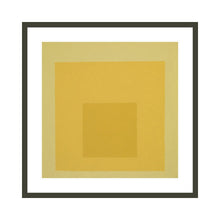 Load image into Gallery viewer, Homage to the Square (1966) by Josef Albers Artwork 1000Museums Black Frame 32x40 
