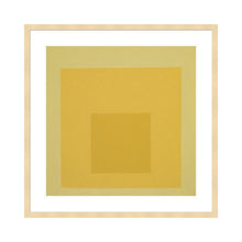 Load image into Gallery viewer, Homage to the Square (1966) by Josef Albers Artwork 1000Museums Light Wood Frame 22x28 

