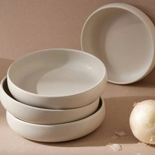 Load image into Gallery viewer, S/4 Tunisian Pasta Bowl - Matte White Bowls Powered by People 
