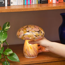 Load image into Gallery viewer, Portable Tall Open Top Glass Mushroom Lamp, Pink Moon Portable Lamps Humber 
