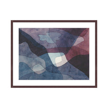 Load image into Gallery viewer, Mountain and Synthetic Air by Paul Klee Artwork 1000Museums Dark Wood Frame 32x40 
