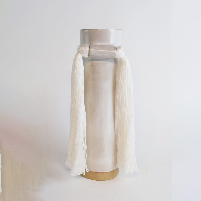 Vase #531 - White vases Karen Gayle Tinney