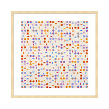 Load image into Gallery viewer, Be-bop by Betty Cleeland Artwork 1000Museums Light Wood Frame 32x40 
