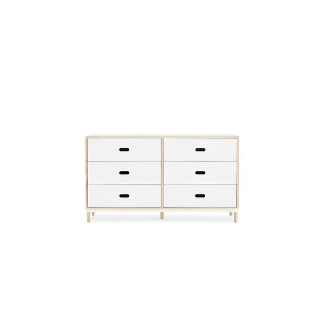 Kabino Dresser, 6 Drawers Lowboy Dressers Normann Copenhagen White 
