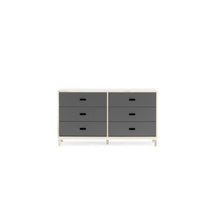 Load image into Gallery viewer, Kabino Dresser, 6 Drawers Lowboy Dressers Normann Copenhagen Grey 

