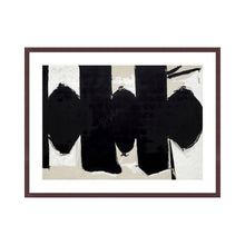Load image into Gallery viewer, Elegy to the Spanish Republic, No. 110 by Robert Motherwell Artwork 1000Museums Dark Wood Frame 32x40 
