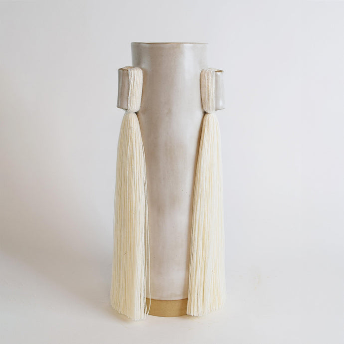 Vase #607 - White vases Karen Gayle Tinney
