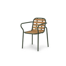 Load image into Gallery viewer, Vig Armchair, Wood Outdoor Dining Chairs Normann Copenhagen Dark Green 
