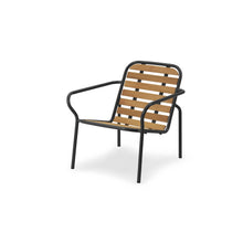 Load image into Gallery viewer, Vig Lounge Chair, Wood Outdoor Lounge Chairs Normann Copenhagen Black 
