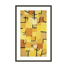 Load image into Gallery viewer, Signs in Yellow by Paul Klee Artwork 1000Museums Black Frame 32x40 
