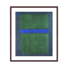 Load image into Gallery viewer, Untitled (1951) by Mark Rothko Artwork 1000Museums Dark Wood Frame 32x40 
