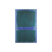 Load image into Gallery viewer, Untitled (BlueGreen, Blue on Blue Background) by Mark Rothko Artwork 1000Museums Unframed 22x28 

