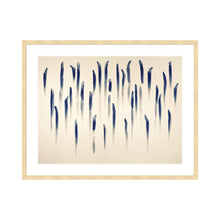 Load image into Gallery viewer, From Line (1980) by Lee Ufan Artwork 1000Museums Light Wood Frame 22x28 

