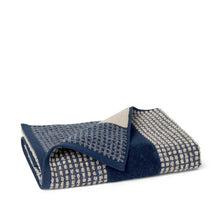 Load image into Gallery viewer, Check Towels, Dark Blue / Sand Bath Towels JUNA 
