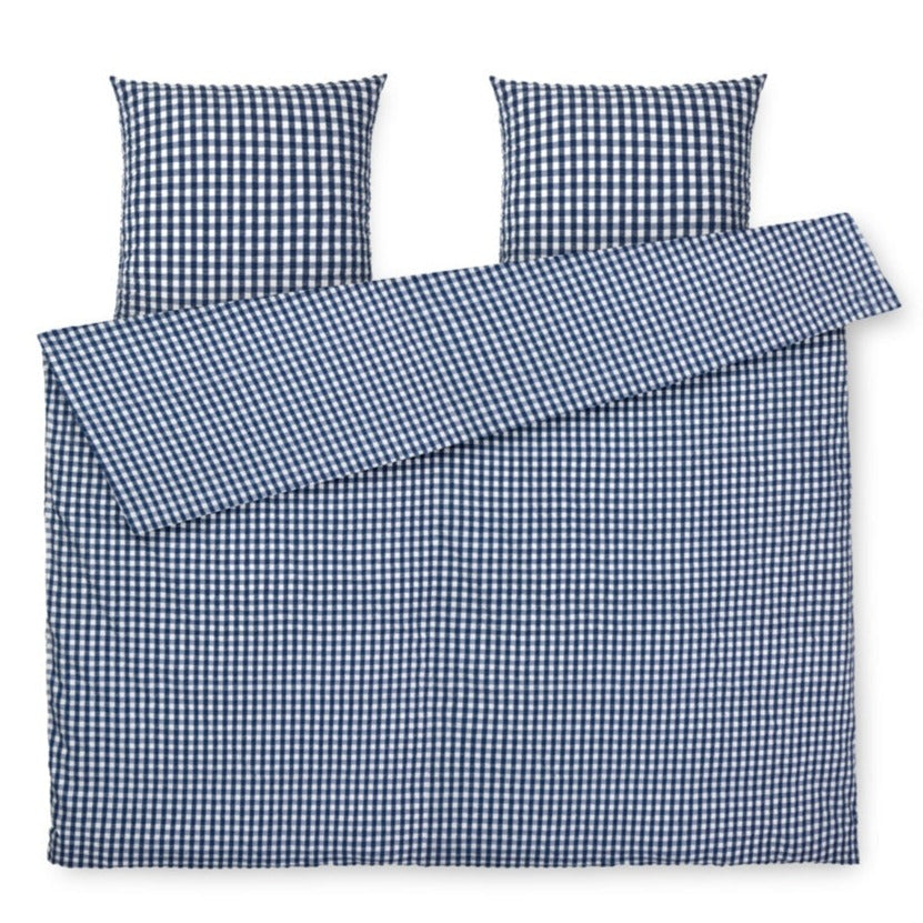 Baek&Bolge Duvet Set, Dark Blue / White Comforter Covers JUNA 