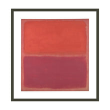 Load image into Gallery viewer, No. 3 64809 by Mark Rothko Artwork 1000Museums Black Frame 22x28 

