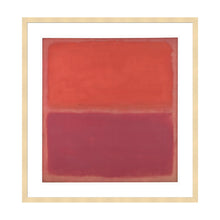 Load image into Gallery viewer, No. 3 64809 by Mark Rothko Artwork 1000Museums Light Wood Frame 22x28 
