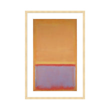 Load image into Gallery viewer, Untitled 64810 by Mark Rothko Artwork 1000Museums Light Wood Frame 22x28 
