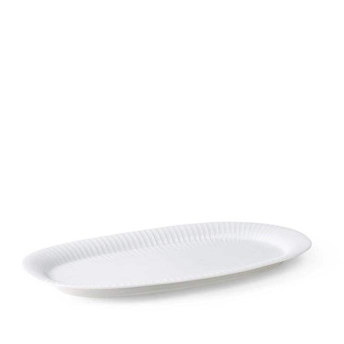 Hammershøi Oval Serving Dish White Serving Platters Kähler H: 1.18