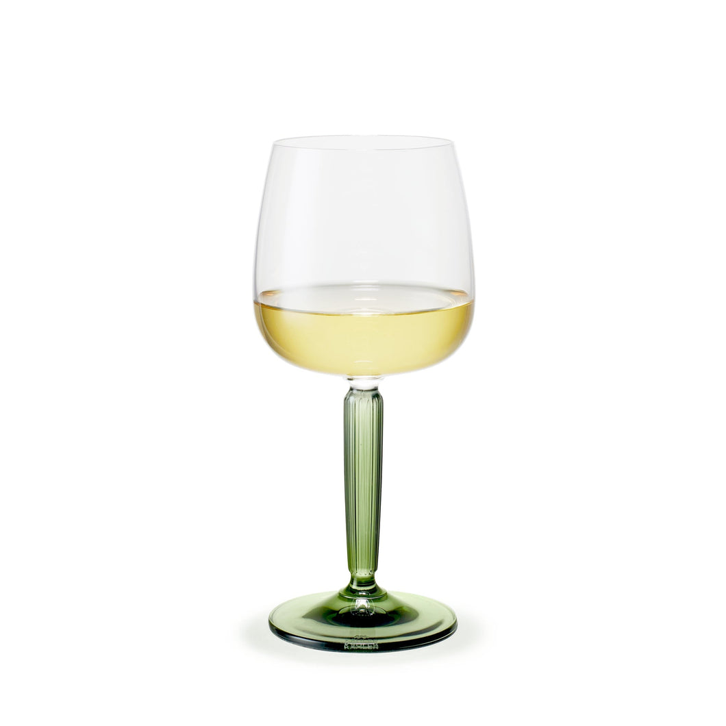 Hammershøi White Wine Glass, Set of 2 Wine Glasses Kähler Green 