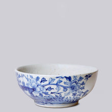 Load image into Gallery viewer, Blue and White Porcelain Floral Bowl Sculpture &amp; Decorative Art Cobalt Guild 
