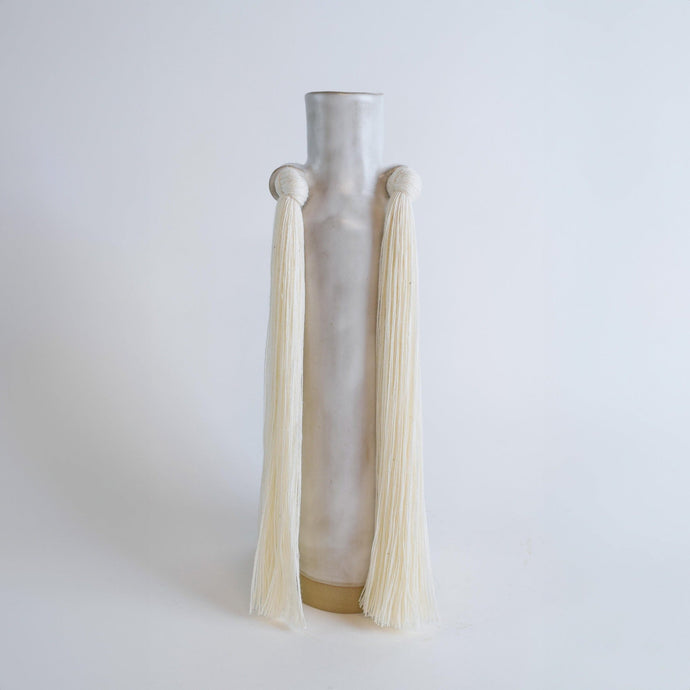 Vase #703 - White vases Karen Gayle Tinney