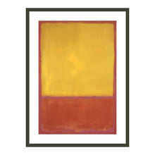 Load image into Gallery viewer, Ochre and Red on Red by Mark Rothko Artwork 1000Museums Black Frame 32x40 
