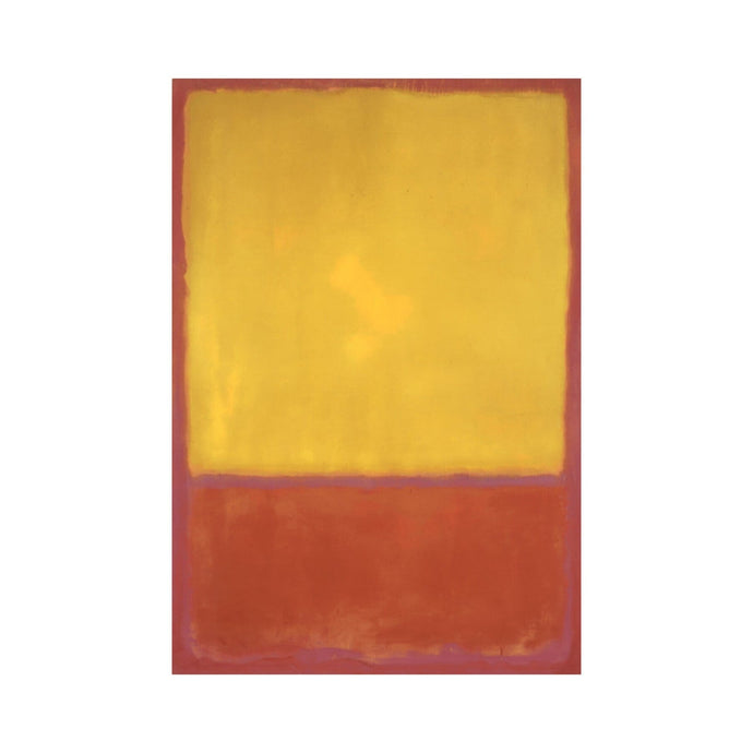 Ochre and Red on Red by Mark Rothko Artwork 1000Museums Unframed 22x28 